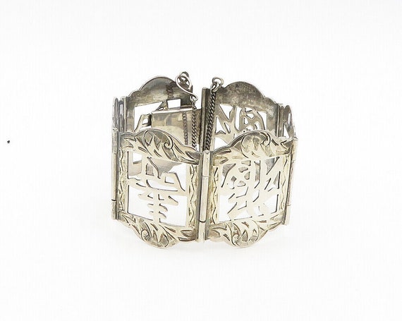 925 Sterling Silver - Vintage Shiny Chinese Chara… - image 2