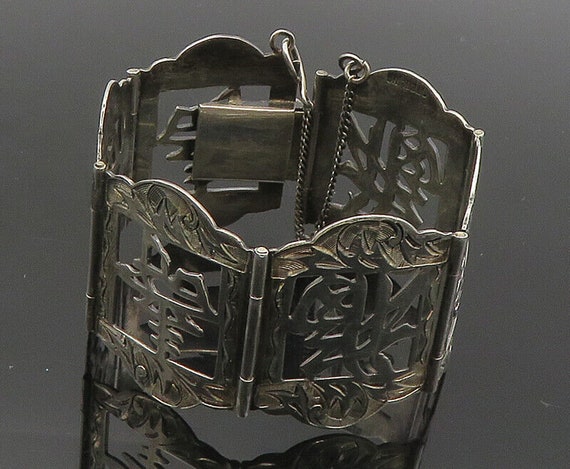 925 Sterling Silver - Vintage Shiny Chinese Chara… - image 1