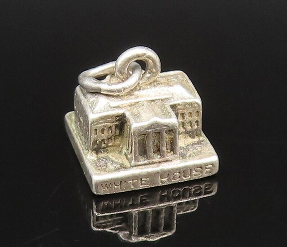 925 Sterling Silver - Vintage The White House Cha… - image 1