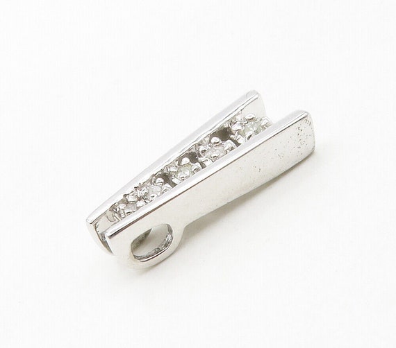 925 Sterling Silver - Shiny Genuine Diamonds Grad… - image 3
