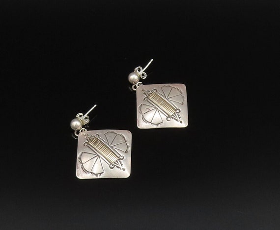 14K GOLD & 925 Silver - Vintage Two Tone Etched B… - image 2