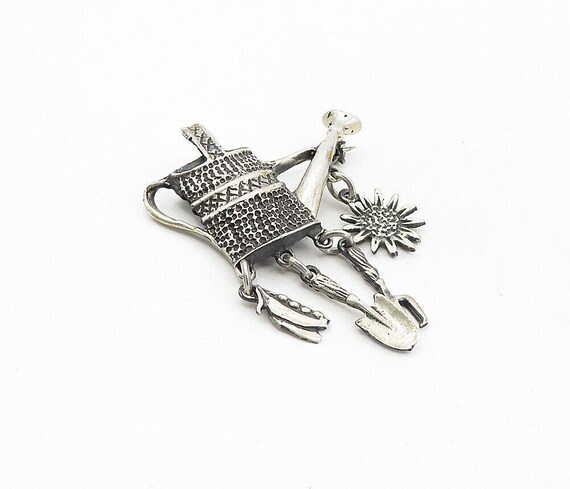 MEXICO 925 Silver - Vintage Dangling Charms Water… - image 2