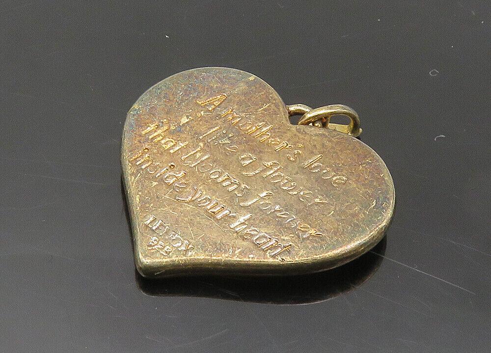 LENOX 925 Silver Vintage Topaz & Enamel Floral Love Heart