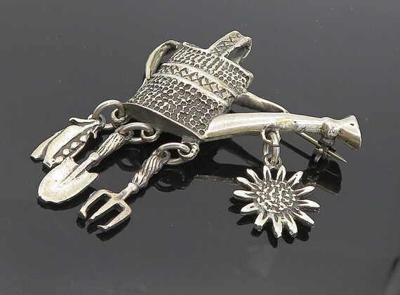 MEXICO 925 Silver - Vintage Dangling Charms Water… - image 1
