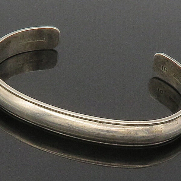 IRENE CHIQUITO NAVAJO 925 Silver - Vintage Minimalist Cuff Bracelet - BT6500