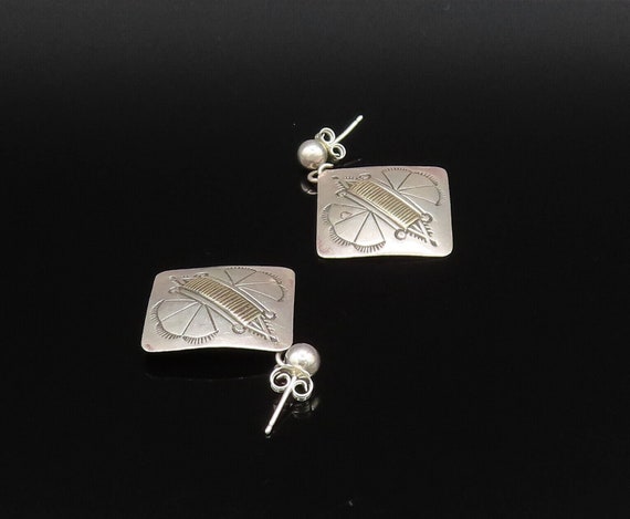 14K GOLD & 925 Silver - Vintage Two Tone Etched B… - image 4
