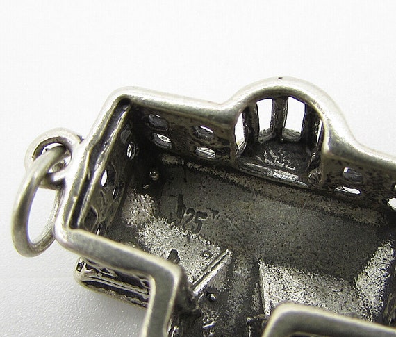 925 Sterling Silver - Vintage Ancient Structure B… - image 6