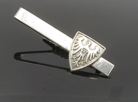 925 Sterling Silver - Vintage Phoenix Shield Embl… - image 1