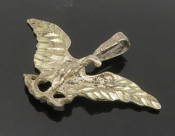 925 Sterling Silver - Vintage Diamond Cut Eagle S… - image 1