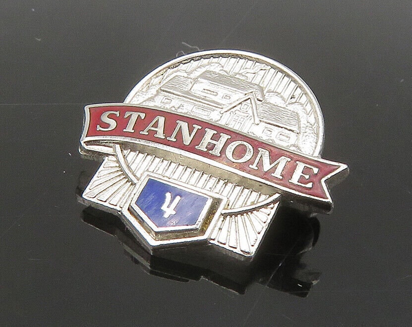 Buy 925 Sterling Silver Vintage Enamel Stanhome Salesman Brooch Online in  India 