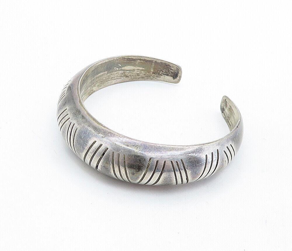 MEXICO 925 Sterling Silver Vintage Patterned Hollow Dome MEXICO 925 Sterling Silver Vintage Patterned Hollow Dome
