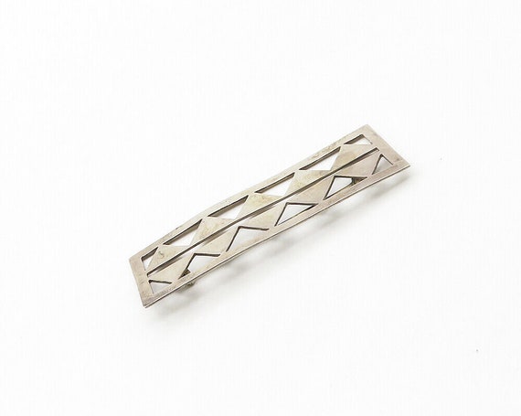 ZINA 925 Sterling Silver - Vintage Cutout Triangl… - image 3