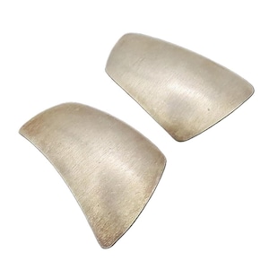 925 Sterling Silver Vintage Modernist Designer Stretched Earrings EG12741