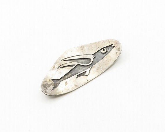 REG TAXCO 925 Silver - Vintage Two Tone Fish/Whal… - image 2