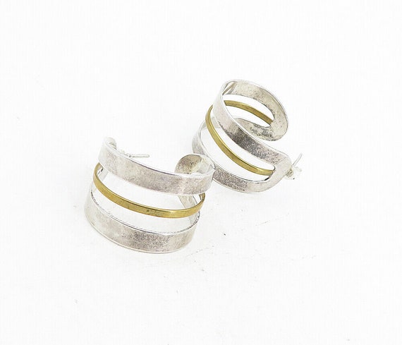 MEXICO 925 Sterling Silver - Vintage Smooth Two T… - image 3