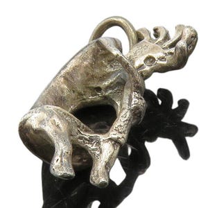 NAVAJO 925 Sterling Silver Vintage Petite Kokopelli Dancer Pendant PT10896