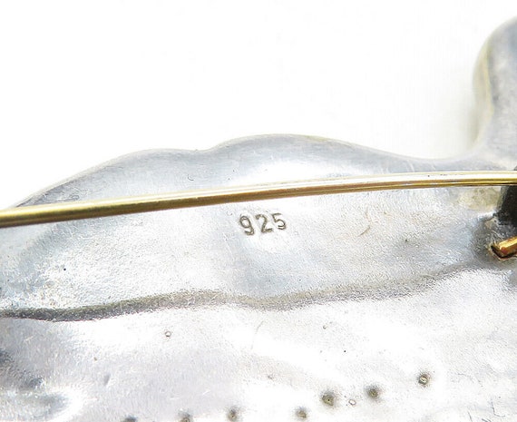 925 Sterling Silver - Vintage Smooth Doves Hands … - image 5
