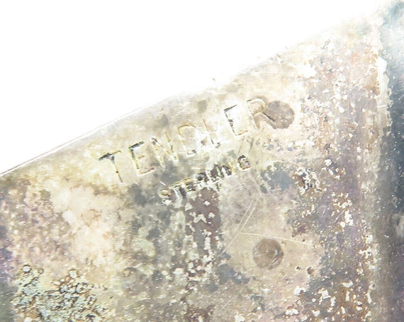 BILL TENDLER 925 Sterling Silver - Vintage Dark T… - image 5