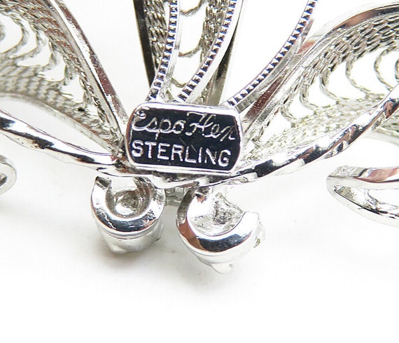 ESPO 925 Sterling Silver - Vintage Topaz Filigree… - image 5