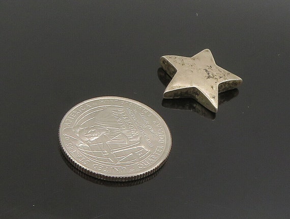 925 Sterling Silver - Vintage Minimalist Star Cha… - image 2