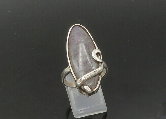 925 Sterling Silver - Vintage Labradorite Oblong … - image 4