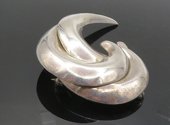 MEXICO 925 Sterling Silver - Vintage Shiny Modern… - image 1