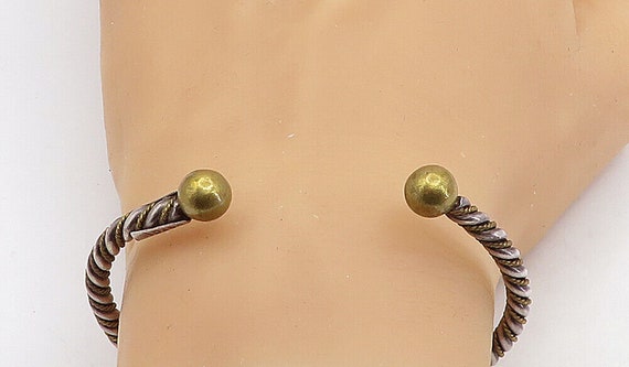 Ball end cuff bracelet Gem