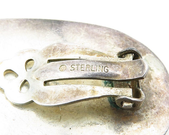 925 Sterling Silver - Vintage Hollow Bypass Dome … - image 5
