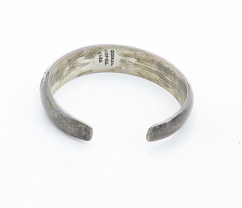 MEXICO 925 Sterling Silver Vintage Patterned Hollow Dome MEXICO 925 Sterling Silver Vintage Patterned Hollow Dome