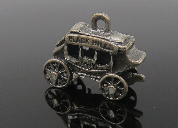 925 Sterling Silver - Vintage Oxidized Black Hill… - image 1