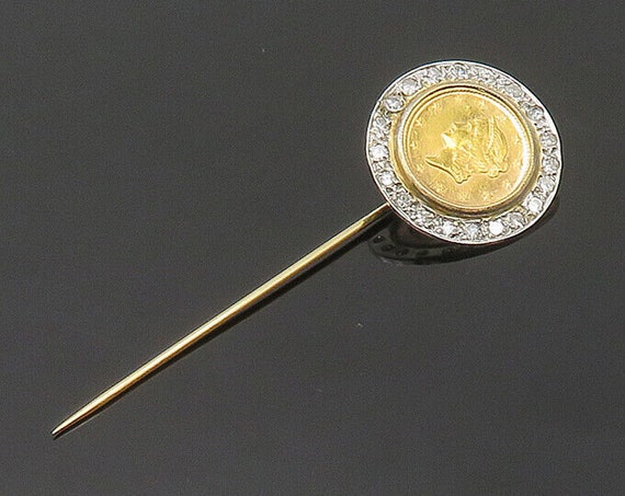 22K & 14K GOLD - Vintage Antique Genuine Diamonds… - image 1