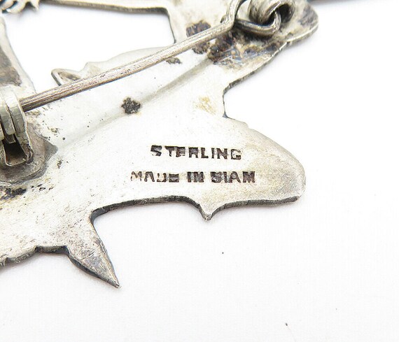 SIAM 925 Sterling Silver - Vintage Niello Detaile… - image 5
