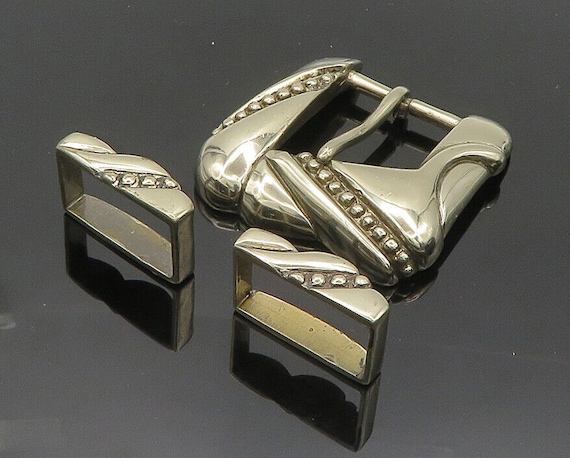 Silver shop shiny belt