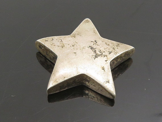 925 Sterling Silver - Vintage Minimalist Star Cha… - image 3