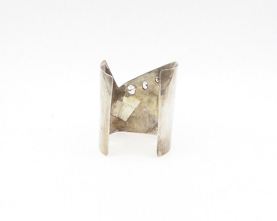 TULLA BOOTH 925 Silver - Vintage Artisan Cubic Zi… - image 4