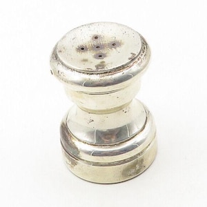 CARTIER 925 Sterling Silver Vintage Shiny Single Salt/Pepper Shaker TR1763