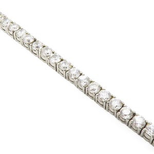 925 Sterling Silver Round Cut Sparkling Cubic Zirconia Tennis Bracelet BT5234