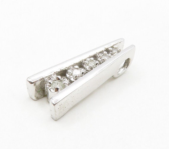 925 Sterling Silver - Shiny Genuine Diamonds Grad… - image 2