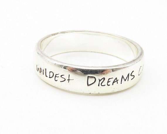 925 Sterling Silver - Shiny May Your Dreams Come … - image 3