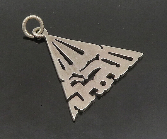 MIDDLE EAST 925 Silver - Vintage Egyptian Pyramid 