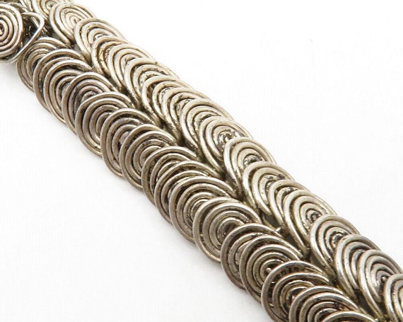 925 Sterling Silver - Vintage Antique Spiral Swir… - image 3