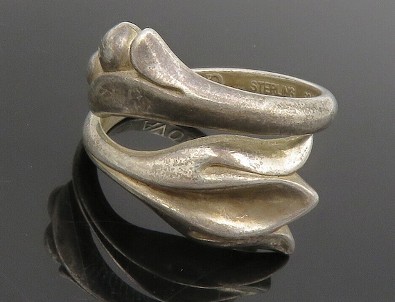 Vintage Sterling Silver AVON Tulip/Lily Bypass Ring - jewelry - by owner -  sale - craigslist