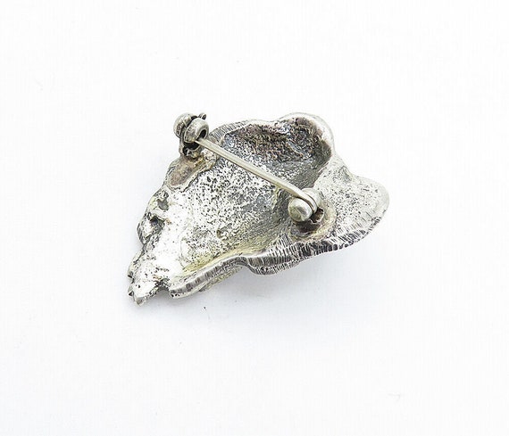 925 Sterling Silver - Vintage Antique Sculpted Wo… - image 4