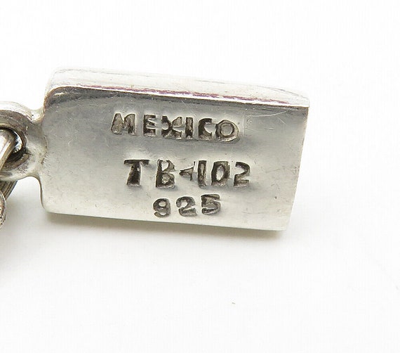 MEXICO 925 Silver - Vintage Two Tone Rope Twist D… - image 5