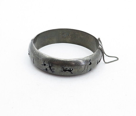MEXICO 925 Sterling Silver - Vintage Oxidized Cut… - image 4
