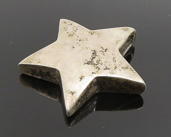 925 Sterling Silver - Vintage Minimalist Star Cha… - image 1