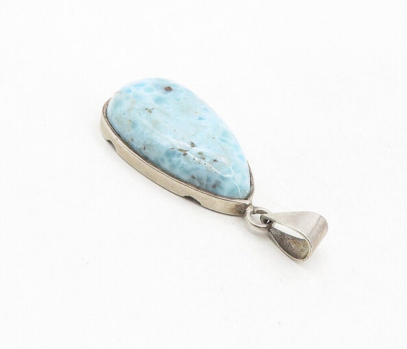 925 Sterling Silver - Vintage Cabochon Cut Larima… - image 3