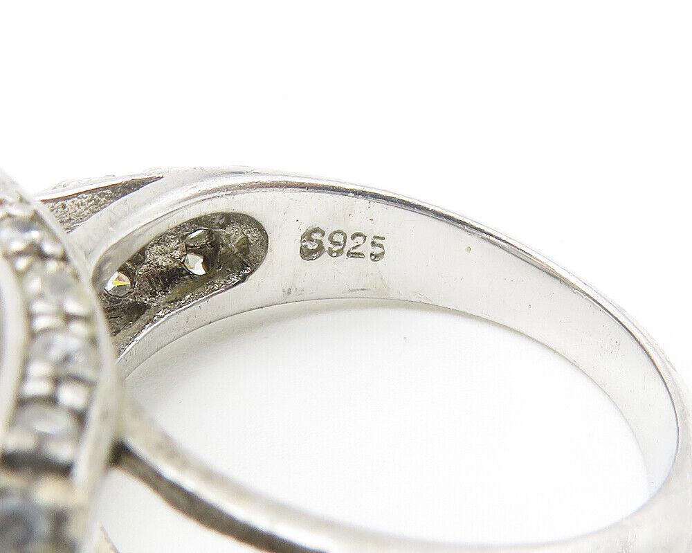 925 Sterling Silver Sparkling Cubic Zirconia Square Band 925 Sterling Silver Sparkling Cubic Zirconia Square Band