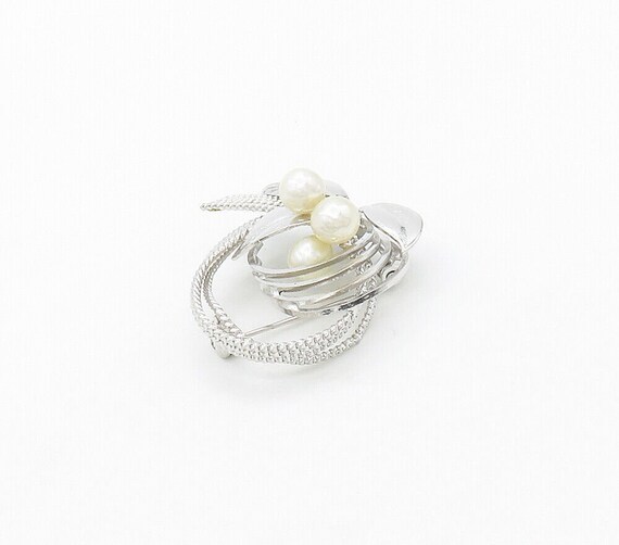 925 Sterling Silver - Freshwater Pearls Shiny Flo… - image 3