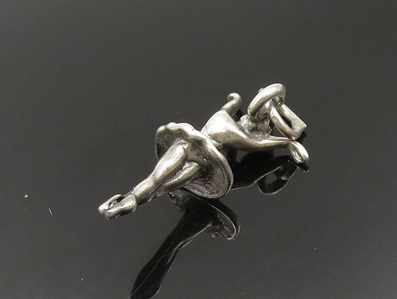 925 Sterling Silver - Vintage Shiny Dancing Balle… - image 5